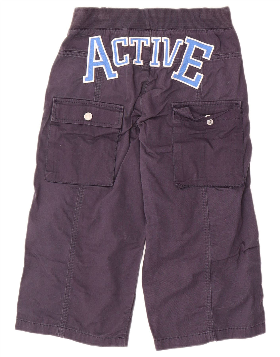 BENETTON Grafische Cargohose für Jungen, 10–11 Jahre, XL, W28, L18, Marineblau