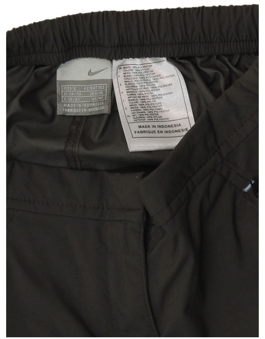 Nike Damen gerade Hose UK 8/10 Small W26 L29 Grau Polyester