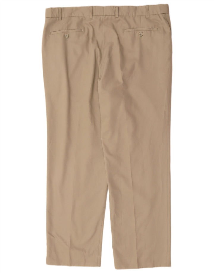 Gerade Herren-Anzughose von Marks & Spencer, W40, L31, Beige, Polyester