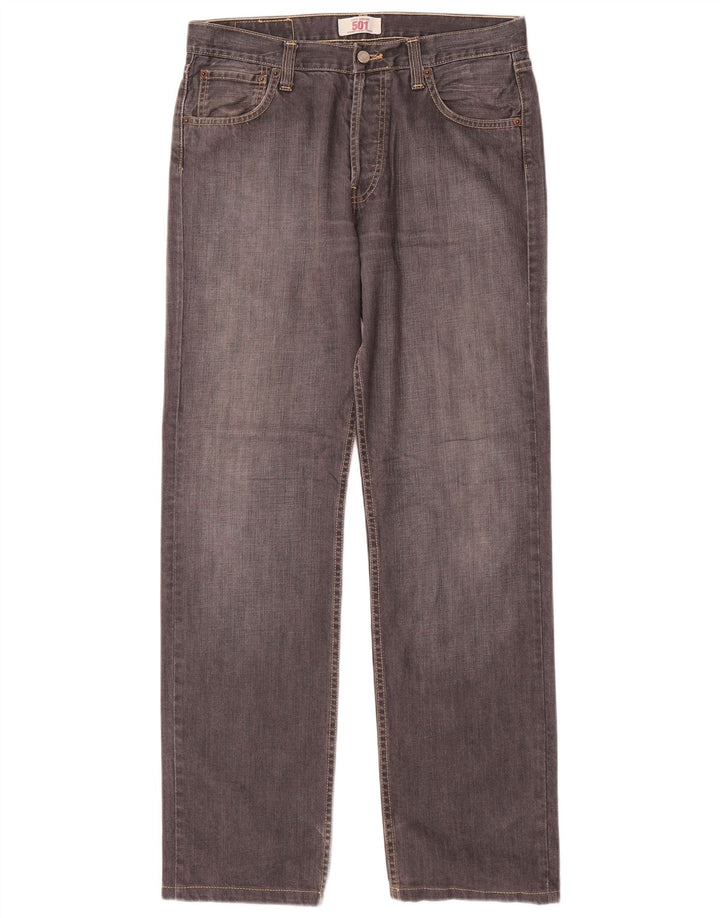 Levi's Herren 501 Straight Jeans W32 L32 Graue Baumwolle