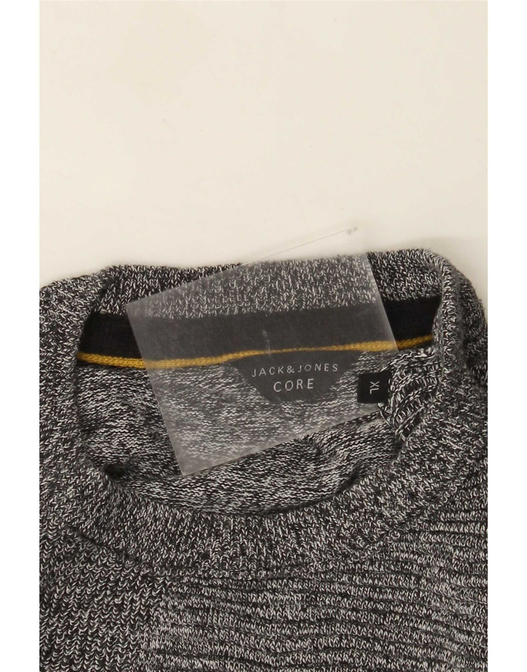 Jack & Jones Herren-Pullover mit Rundhalsausschnitt, XL, Grau meliert