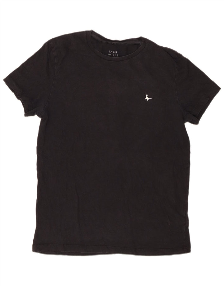 JACK WILLS Herren T-Shirt Top Small Schwarz Baumwolle
