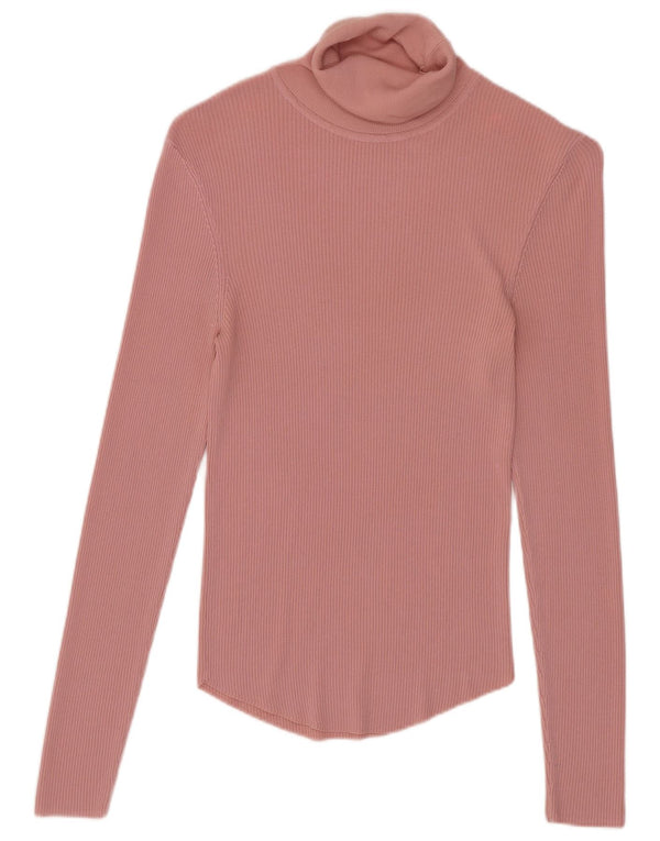 Zara Damen Top Langarm UK 8 Small Pink