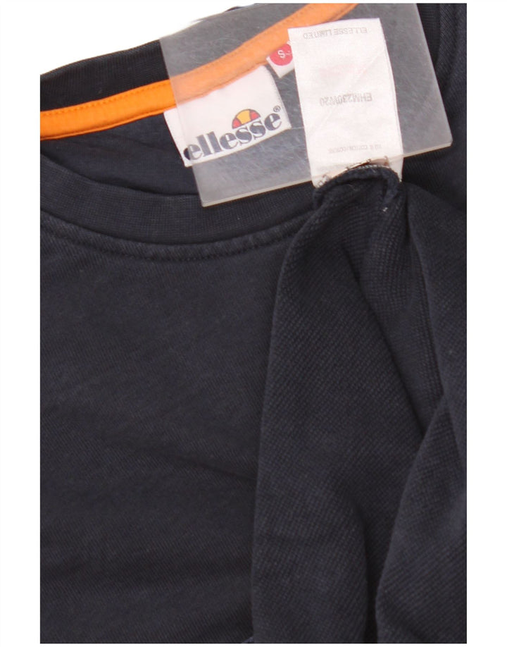 ELLESSE Herren-Sweatshirt-Pullover, klein, marineblau, Farbblock-Polyester