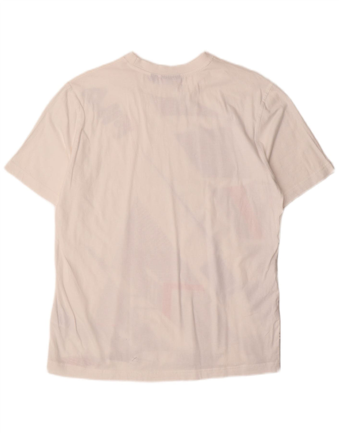 Fila Herren Grafik-T-Shirt-Oberteil aus mittelweißer, geometrischer Baumwolle