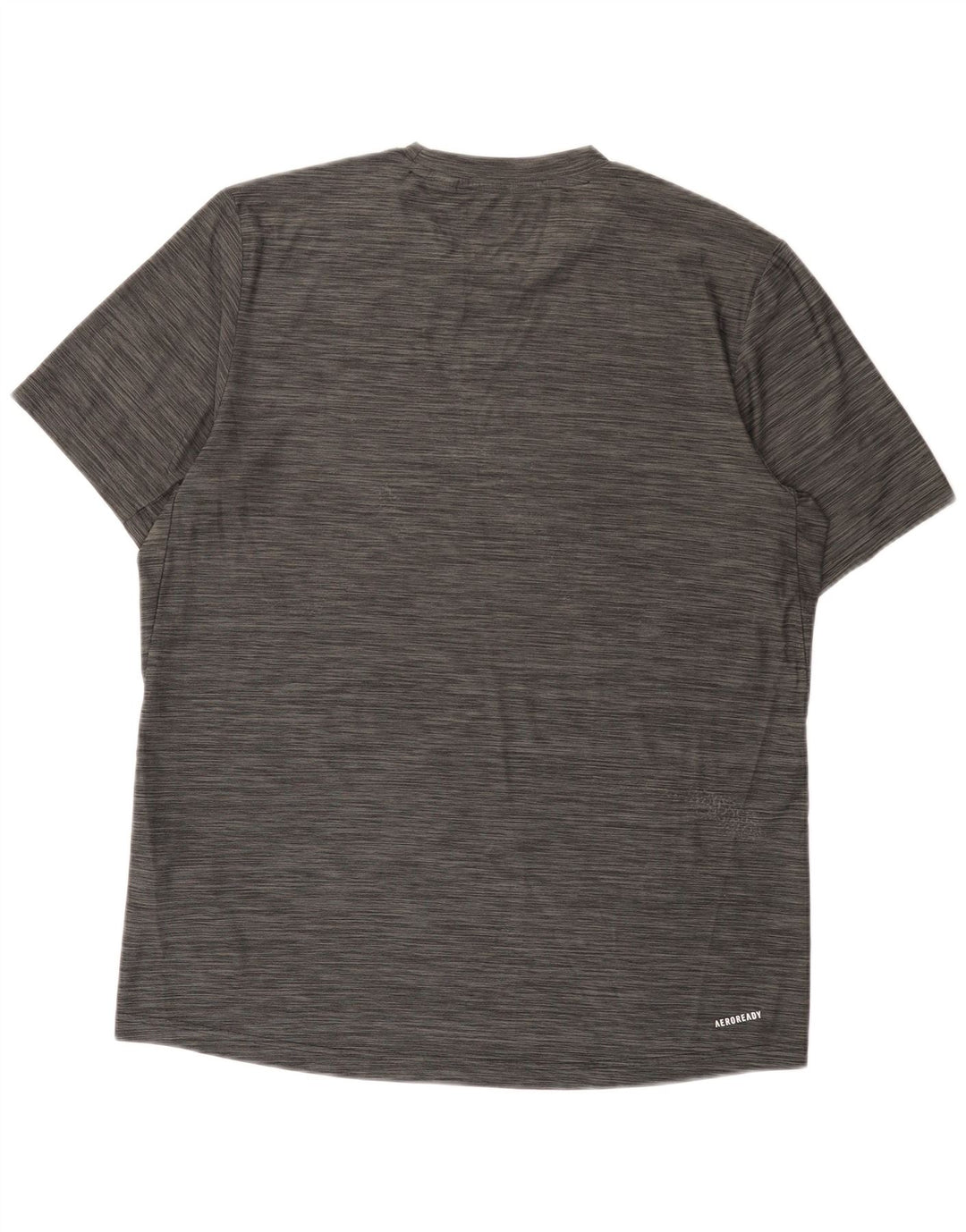 Adidas Herren Aeroready T-Shirt Top Mittelgrau geflecktes Polyester