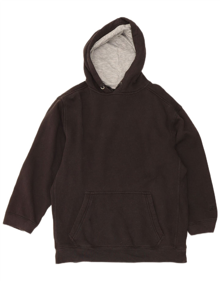 Starter Herren-Kapuzenpullover aus mittelschwarzer Baumwolle