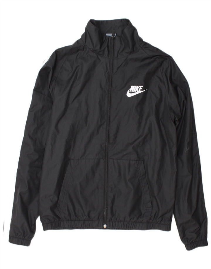 Nike Herren Regenjacke UK 38 Medium Schwarz Polyester