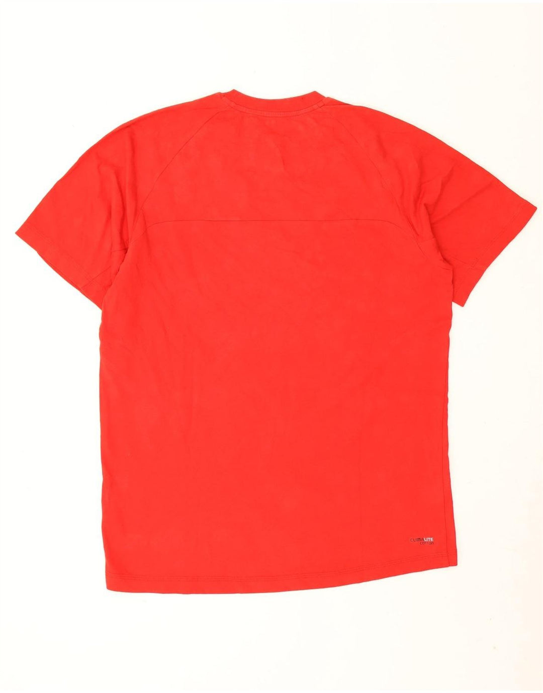Adidas Herren Climalite T-Shirt Top Große rote Baumwolle
