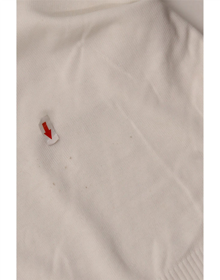 Fred Perry Damen-Pullover mit V-Ausschnitt, UK 14, Größe L, Weiß