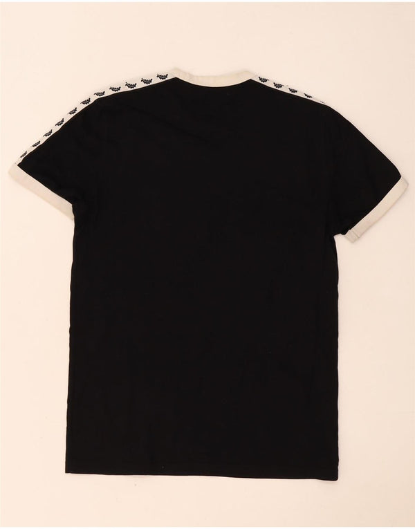 Fred Perry Herren-T-Shirt mit Grafik, XS, schwarze Farbblock-Baumwolle