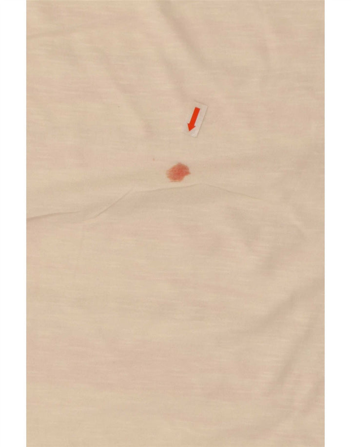 M&Co Damen T-Shirt Top UK 14 Mittelweiß gestreift aus Baumwolle