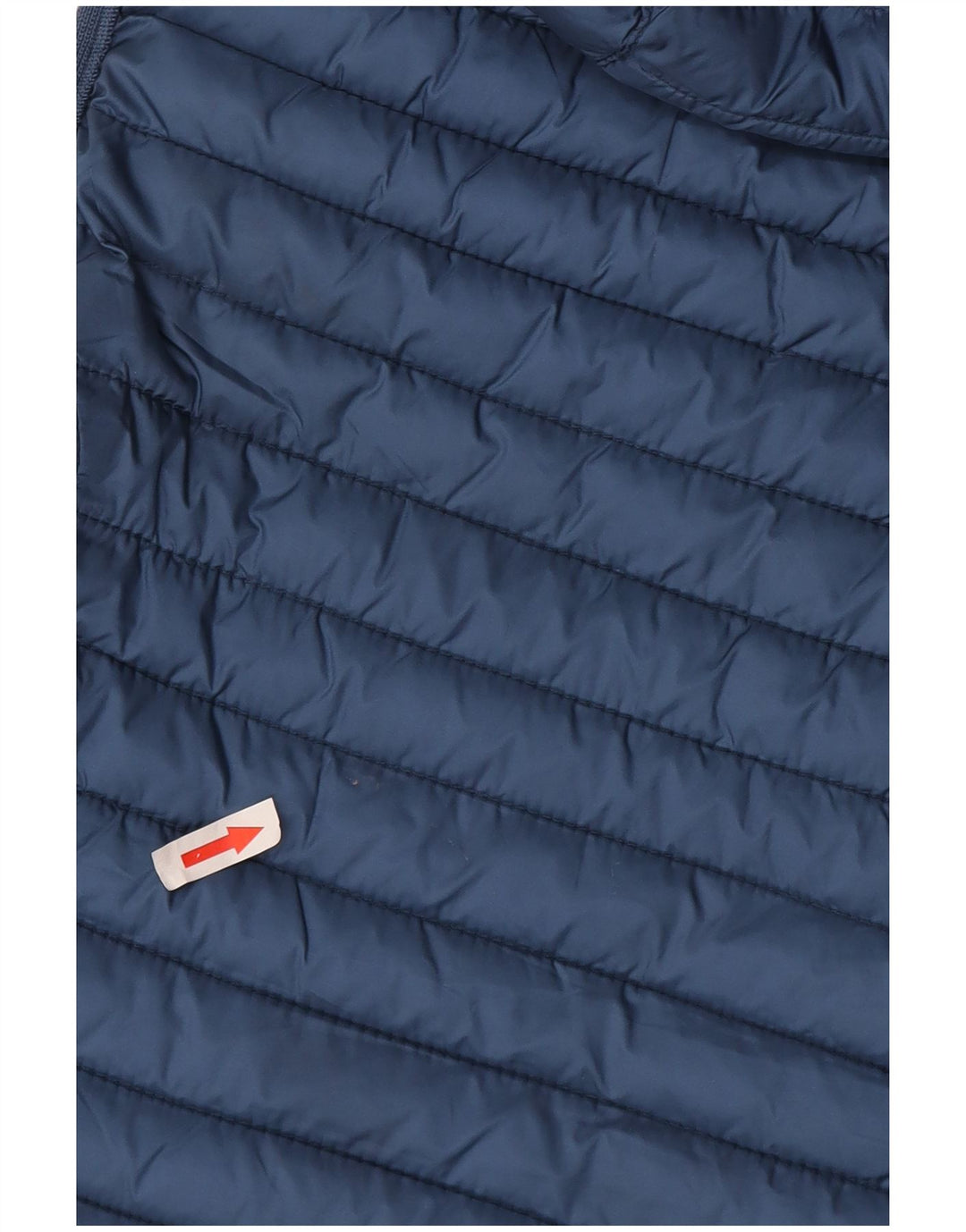 Massimo Dutti Wattierte Damen-Weste mit Kapuze, UK 12, Mittelblau, Polyester