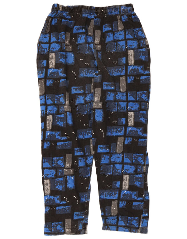John Baner Herren-Trainingshose, UK 44/46 XL, blaue Patchwork-Baumwolle