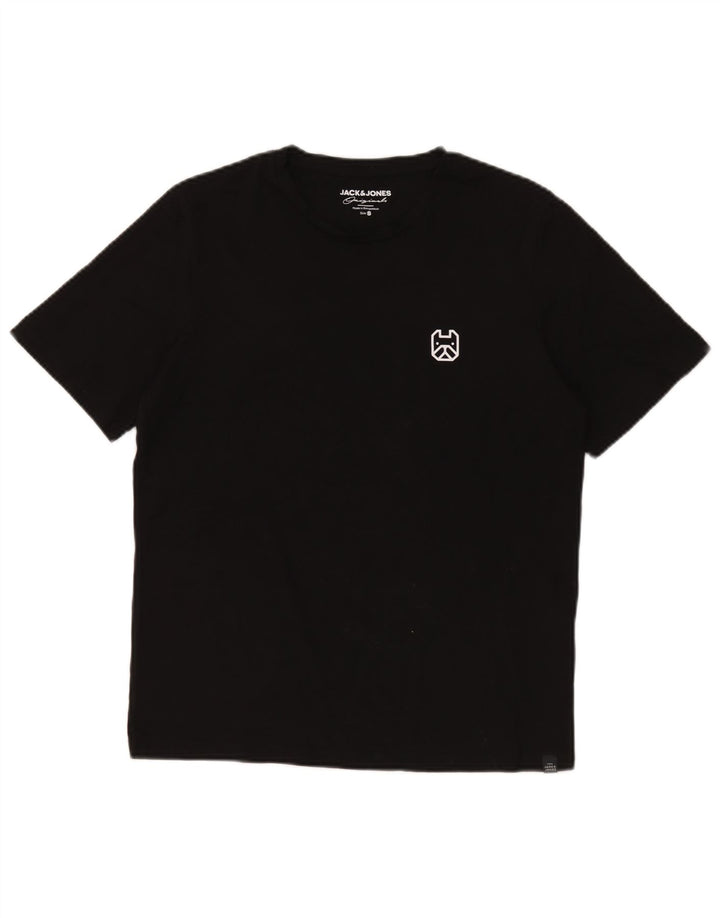 Jack & Jones Herren T-Shirt Top Small Schwarz Baumwolle