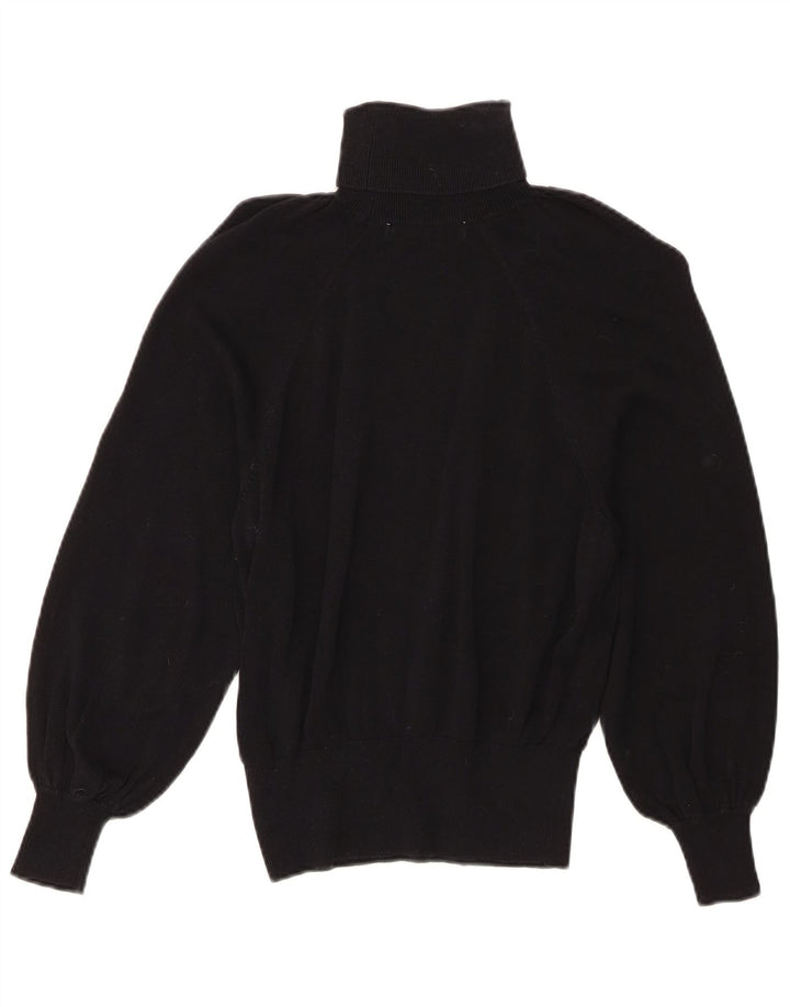 Zara Damen-Pullover mit Rollkragen, Gr. 10, Größe S, Schwarz, Lyocell