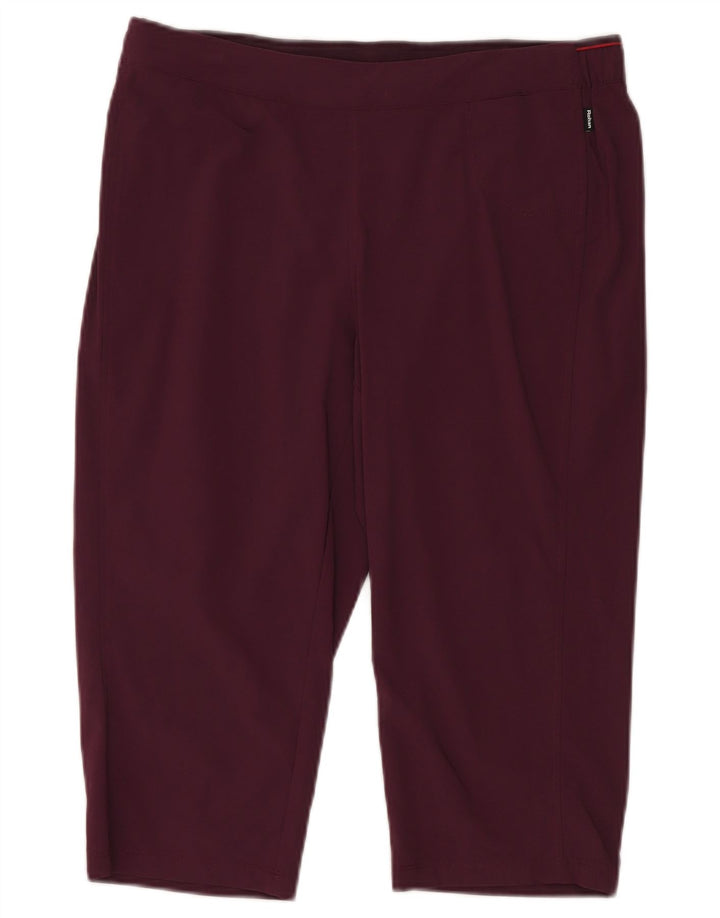 Rohan Capri-Leggings für Damen, UK 14, Größe L, Burgunderrot, Polyamid