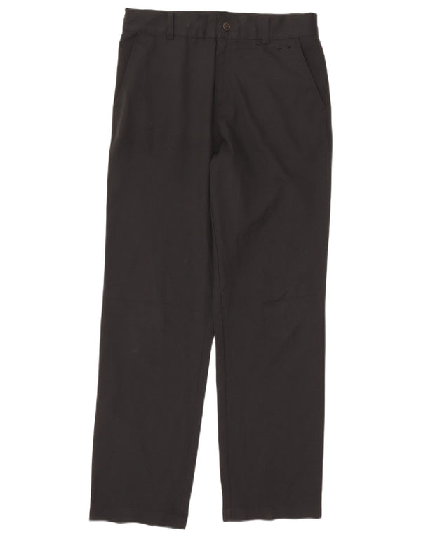 Nike Damen Dri Fit Straight Chino Hose XL W30 L29 Schwarz Polyester