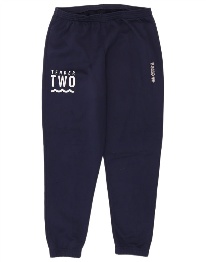 Errea Herren-Trainingsanzug mit Grafik, Jogginghose, groß, marineblau, Polyester
