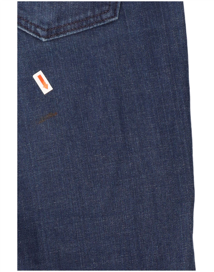 Levi's Damen 524 Super Low Slim Jeans US 7 Medium W32 L31 Blaue Baumwolle
