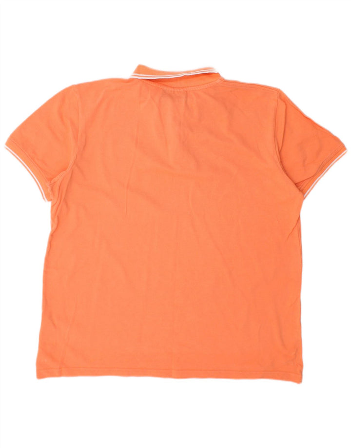 Kappa Herren Poloshirt Large Orange Baumwolle