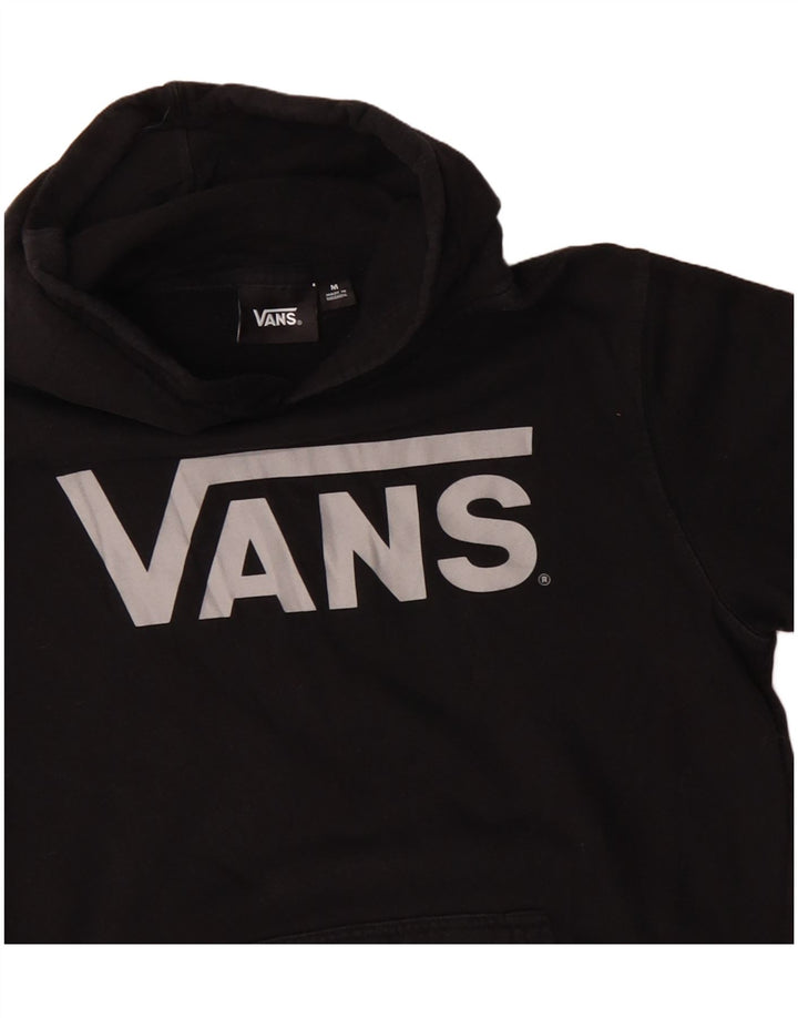 VANS Womens Graphic Hoodie Pullover UK 12 Mittelschwarze Baumwolle