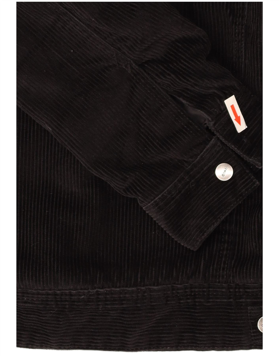 ZARA Herren Sherpa Cordjacke UK 42 XL Schwarz Colourblock Baumwolle