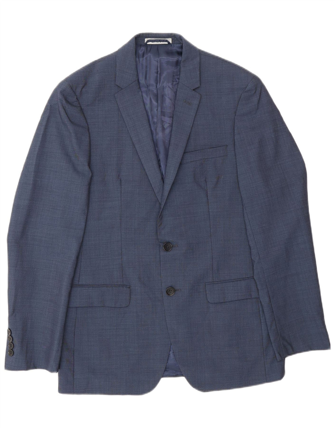 Dkny Herren-Blazer mit 2 Knöpfen, Größe UK 38, mittleres Marineblau