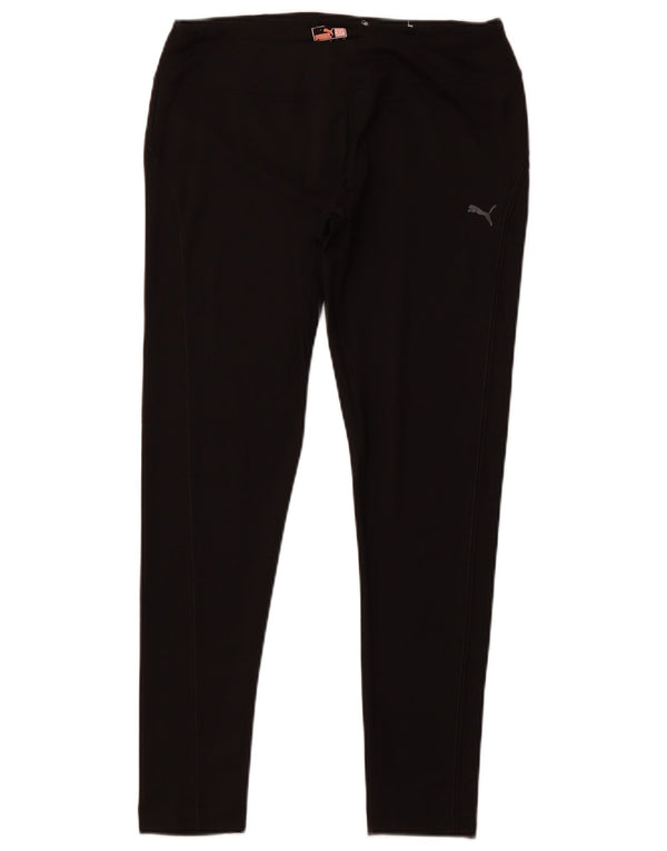PUMA Damen Leggings UK 14 Large Schwarz Polyester