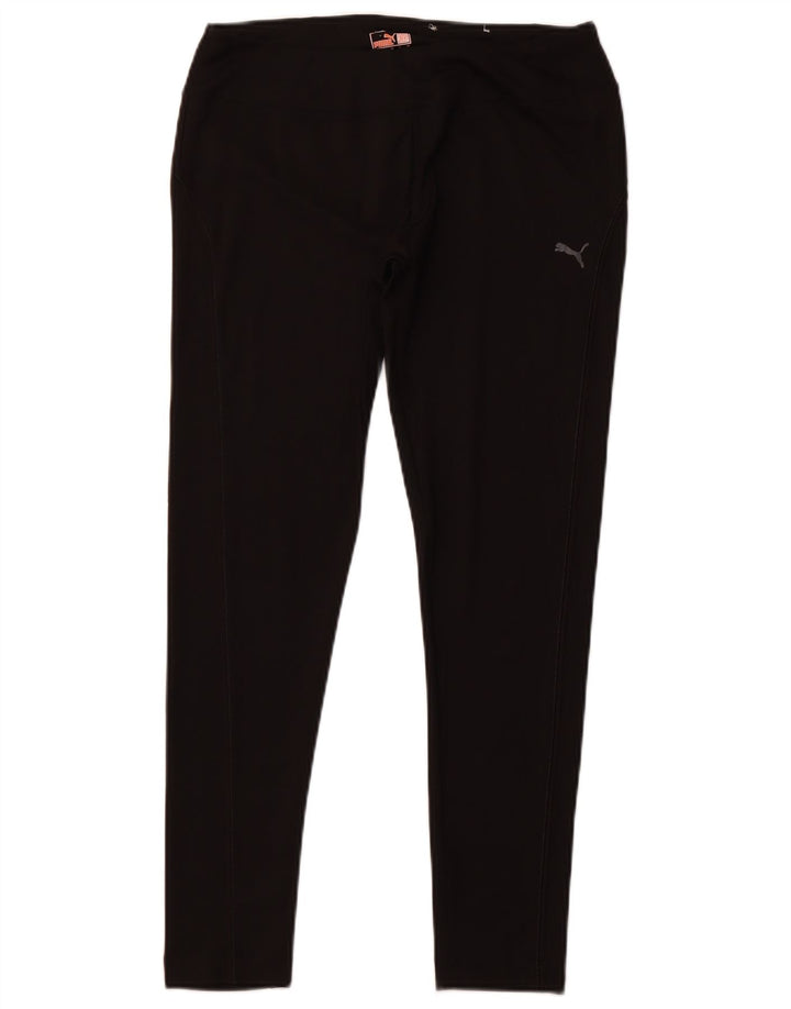 PUMA Damen Leggings UK 14 Large Schwarz Polyester
