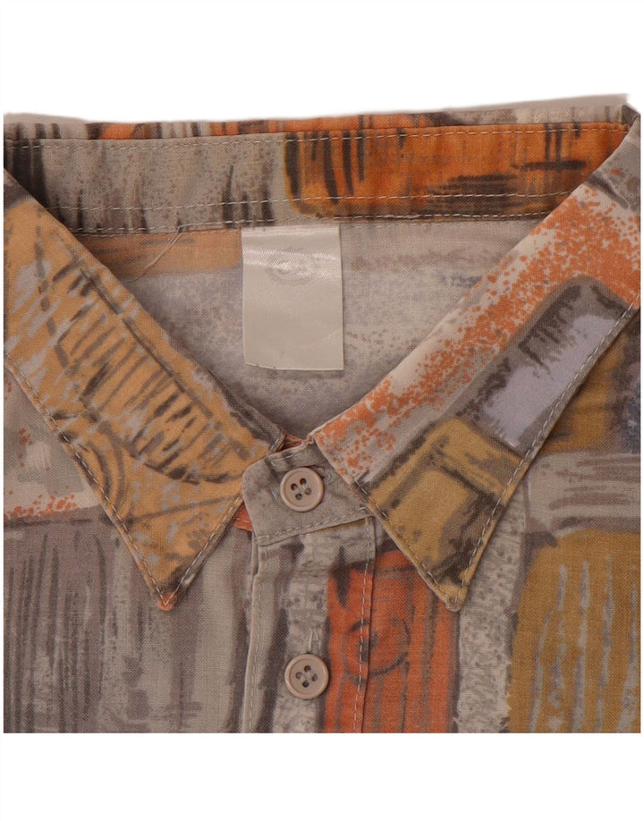 C & A Herren Kurzarm-Pulloverhemd XL Mehrfarbiges Patchwork