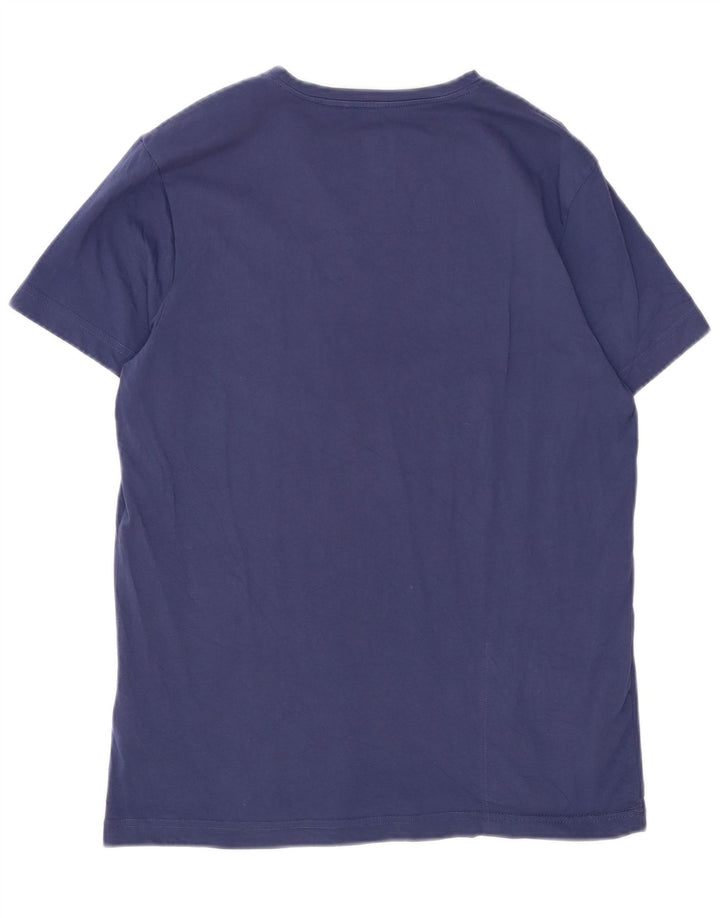 K-Way Herren T-Shirt Top Large Marineblau Baumwolle