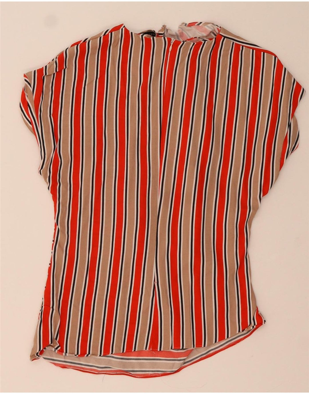 ZARA Damen Blusenoberteil UK 12 Medium Mehrfarbig gestreift