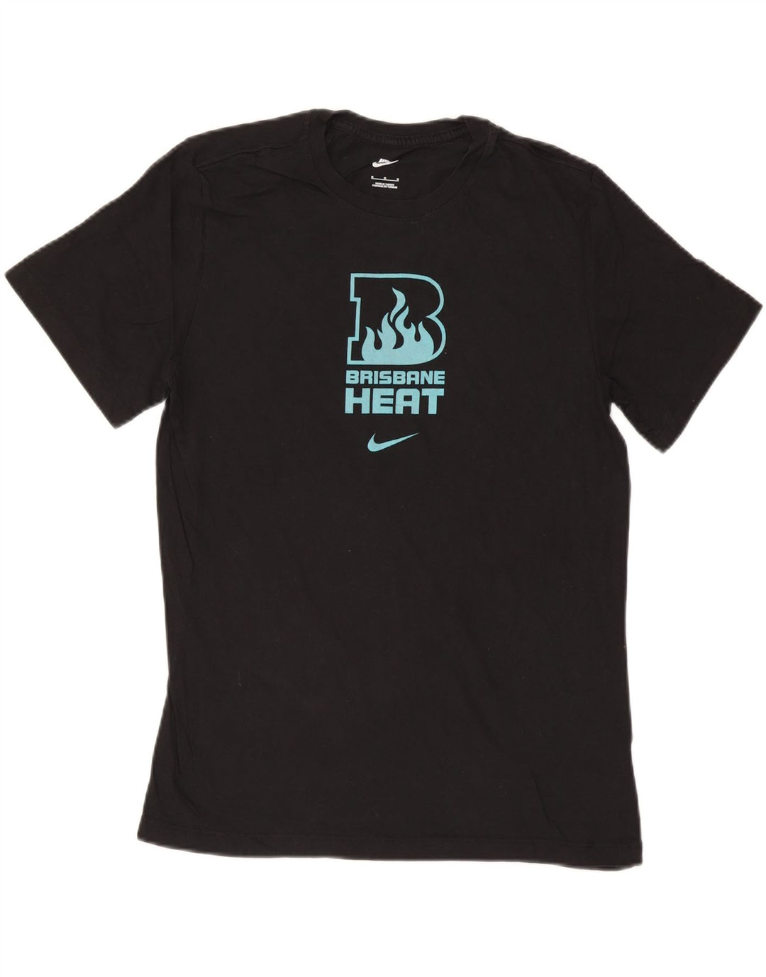 Nike Herren-T-Shirt mit Grafik, mittelgroß, schwarze Baumwolle