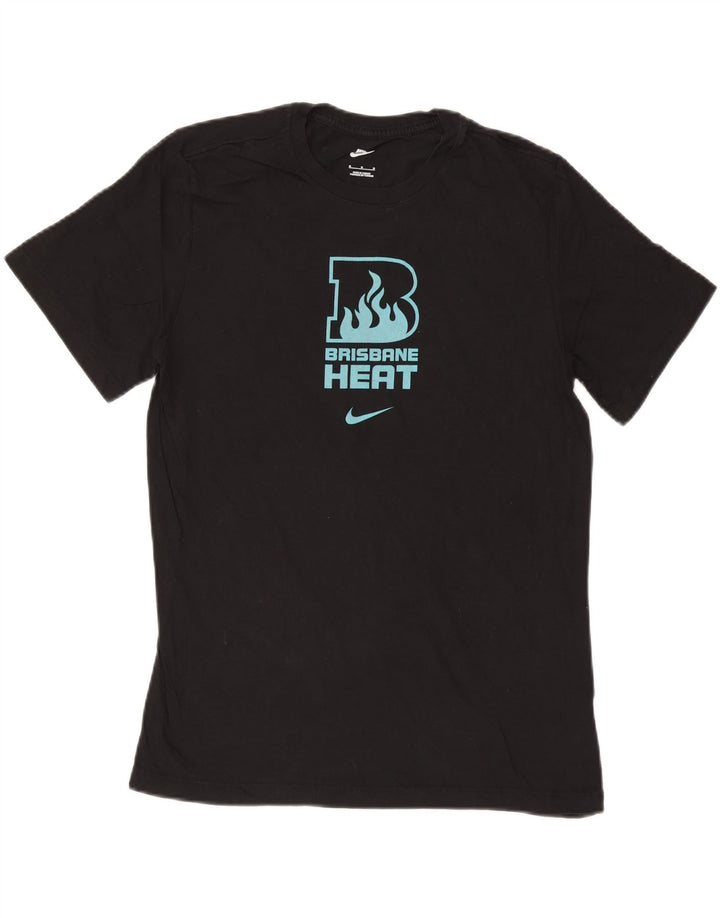 Nike Herren-T-Shirt mit Grafik, mittelgroß, schwarze Baumwolle