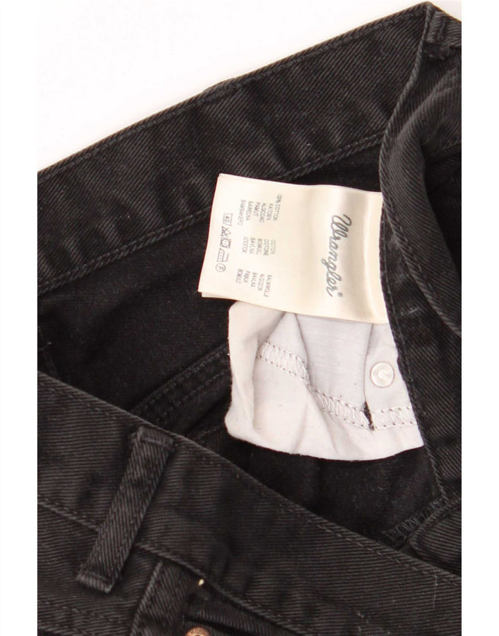Wrangler Herren Texas Straight Jeans W32 L32 Schwarze Baumwolle
