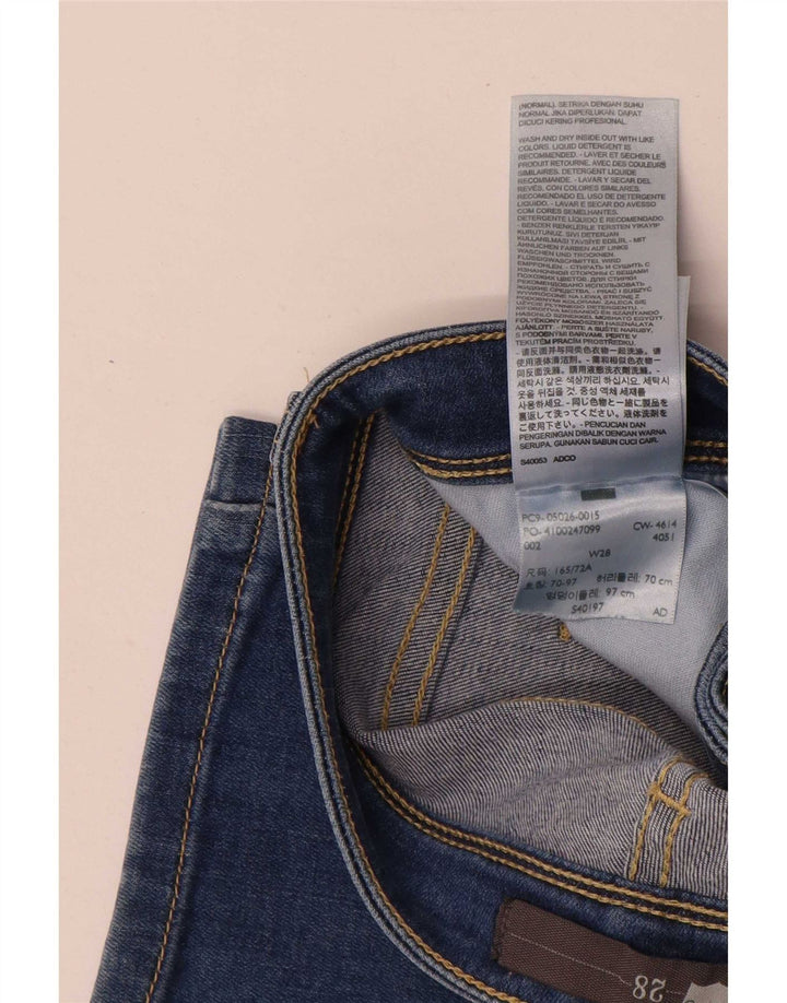 Levi's Damen Capri-Jeans W28 L22 Blaue Baumwolle