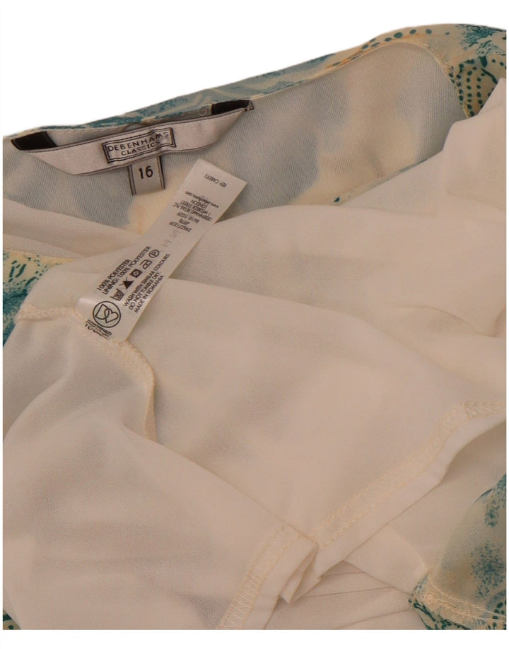 Debenhams Damen-Blusenoberteil, UK-Größe 46, groß, mehrfarbig, Blumenmuster, Polyester