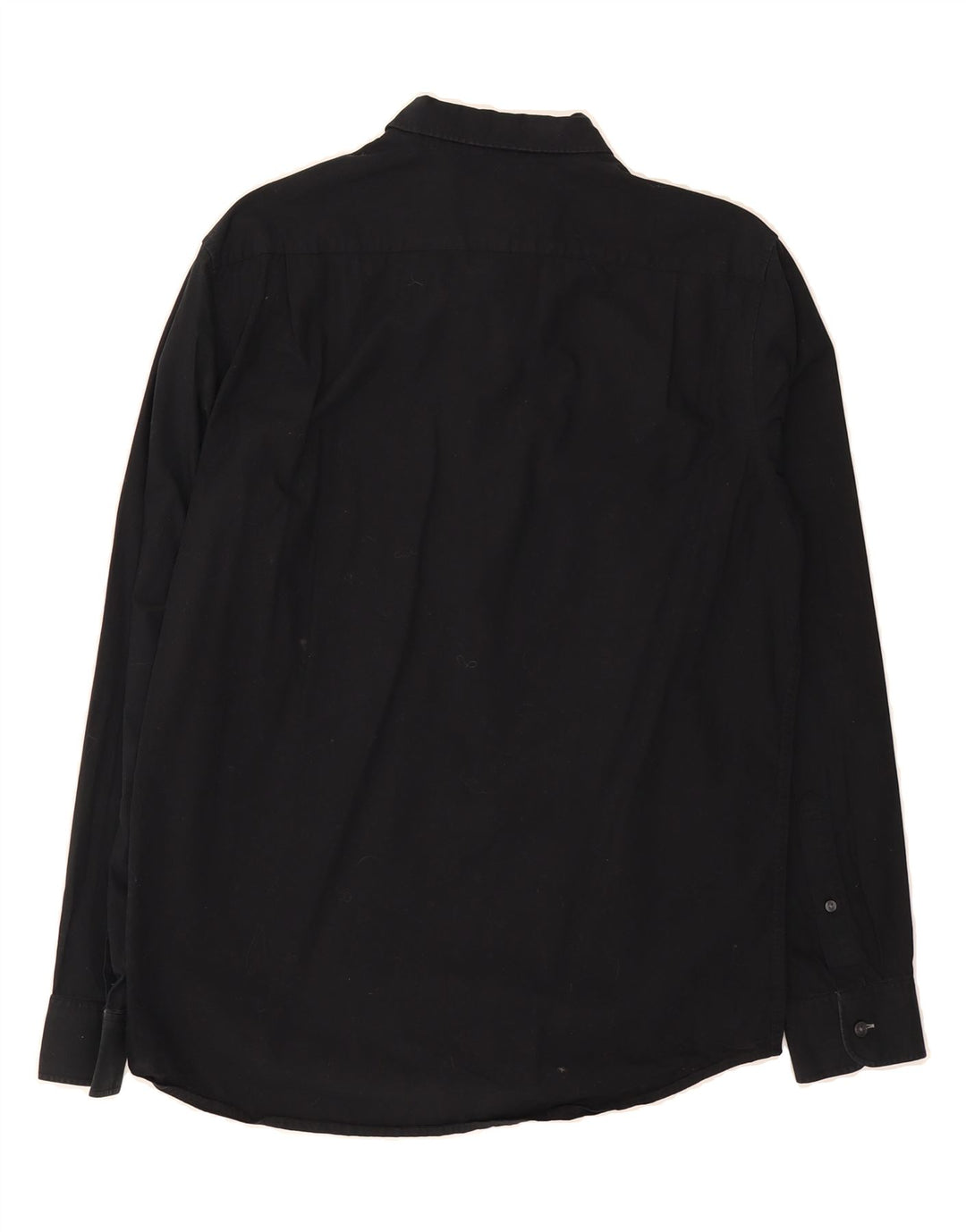 MICHAEL KORS Mens Tailored Fit Shirt Medium Black Cotton Vintage Michael Kors and Second-Hand Michael Kors from Messina Hembry 