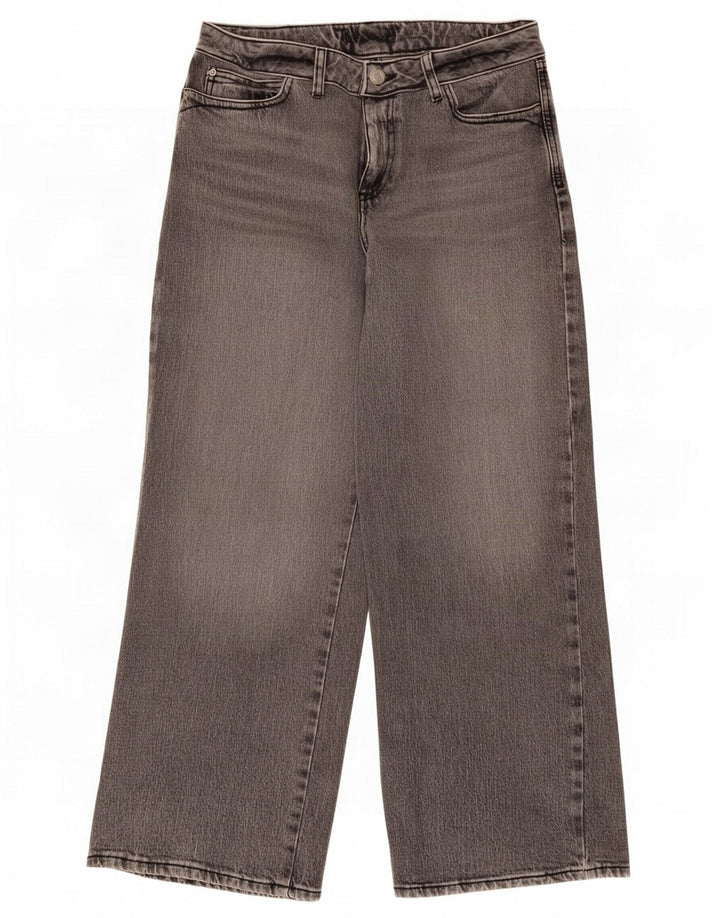 Zara Damen-Jeans mit weitem Bein, W30, L27, Grau