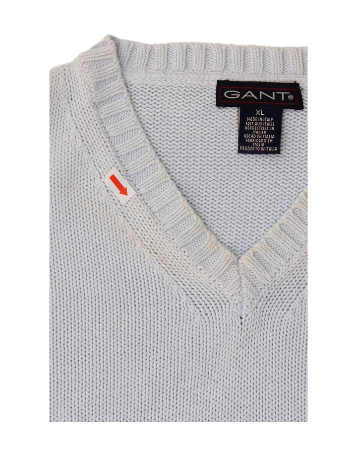 GANT Mens Vest Tank Top XL Blue Vintage Gant and Second-Hand Gant from Messina Hembry 