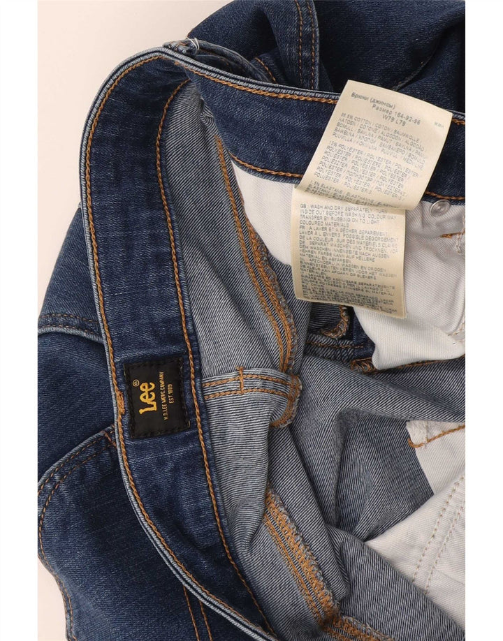 Lee Damen Marion Straight Jeans W31 L31 Blaue Baumwolle