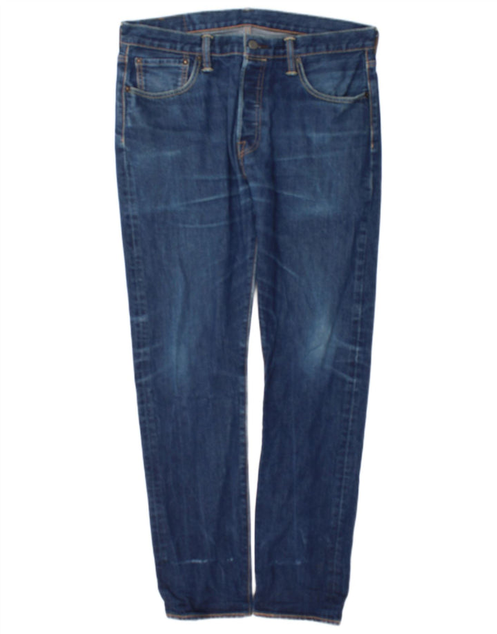 Levi's Herren 501 Straight Jeans W34 L32 Blaue Baumwolle
