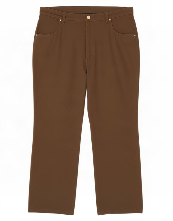 Marks & Spencer Damen Gerade Freizeithose UK 16 Large W34 L26 Khaki