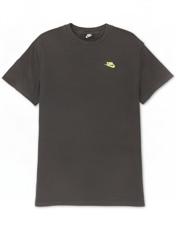 Nike Herren-T-Shirt mit Grafik, mittelgraue Baumwolle