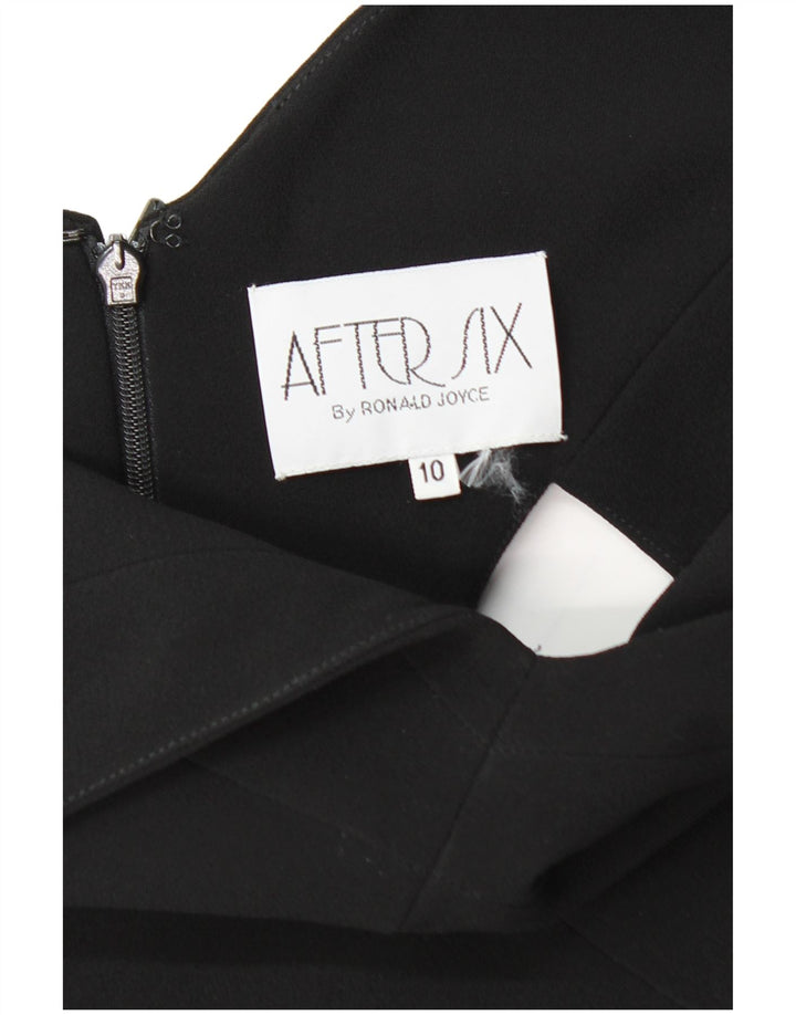 AFTER SIX Womens Sleeveless Bodycon Dress UK 10 Small Black Polyester