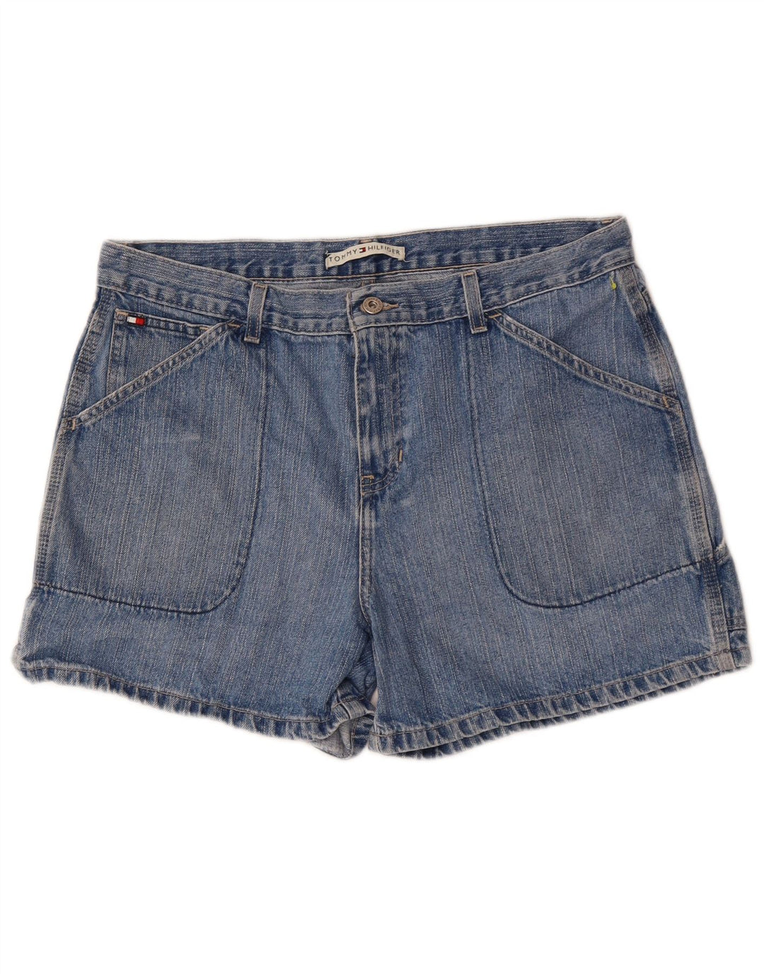TOMMY HILFIGER Damen Jeansshorts US 14 XL W36 Blaue Baumwolle