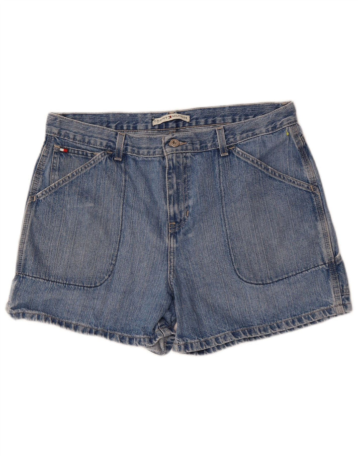 TOMMY HILFIGER Damen Jeansshorts US 14 XL W36 Blaue Baumwolle