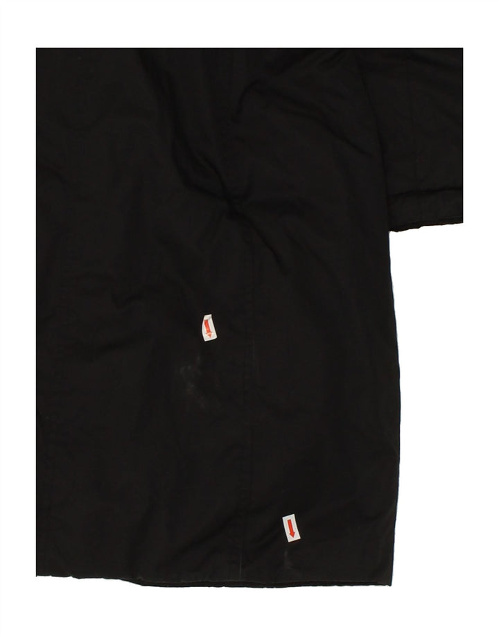 VINTAGE Womens Windbreaker Coat UK 14 Medium Black Cotton Vintage Vintage and Second-Hand Vintage from Messina Hembry 