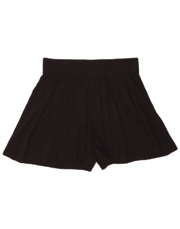 Zara Damen Shorts XL W32 Schwarze Viskose